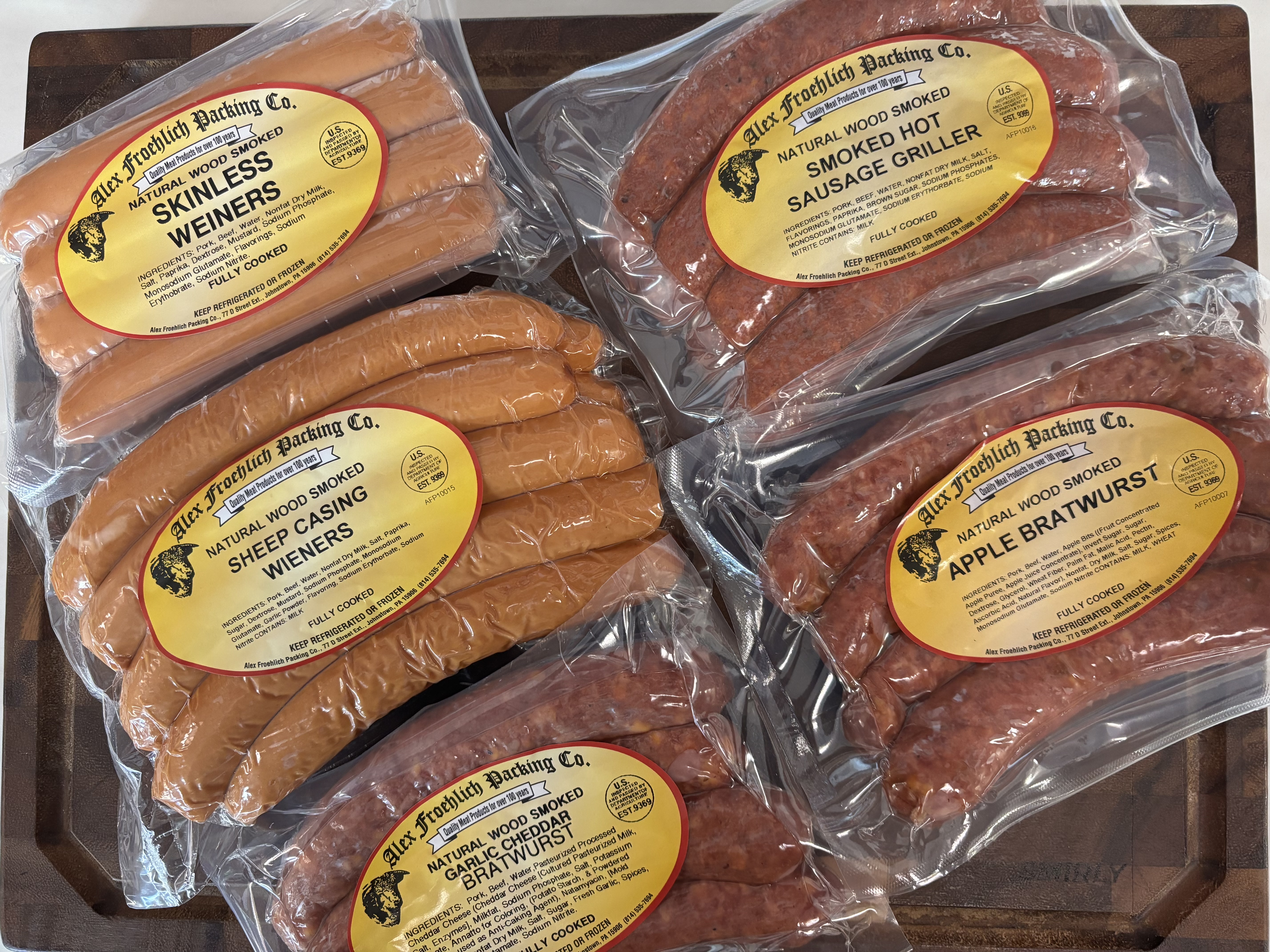 Weiners, Bratwurst, & Sausages